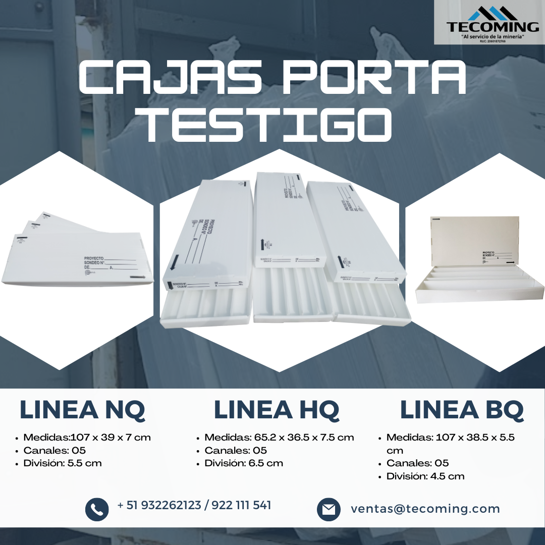 CAJA PORTA TESTIGO CARTÓN PLAST TECOMING AQP